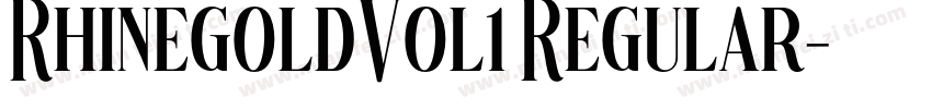 RhinegoldVol1 Regular字体转换